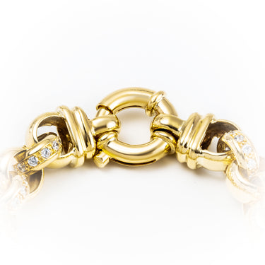 9K Yellow Gold Australian Made Cubic Ziroconia Belcher Bracelet | Diamond Tennis Bracelet Melbourne | Diamond Tennis Bracelet Australia | H&H Jewellery