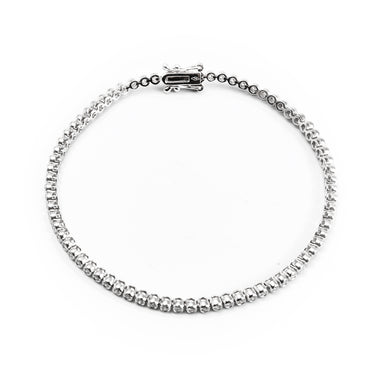 18K White Gold Tdw. 1.03ct Diamond Tennis Bracelet - 20693961 - H&H Jewellery Pty Ltd