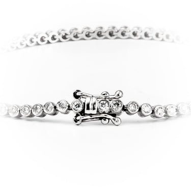 18K White Gold Tdw. 1.03ct Diamond Tennis Bracelet - 20693961 - H&H Jewellery Pty Ltd