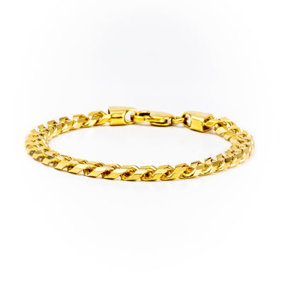 9K Yellow Gold Handmade Cuban link Curb Bracelet 32.70Grams | Cuban Link Gold Bracelet Melbourne | Cuban Link Gold Bracelet Australia | H&H Jewellery