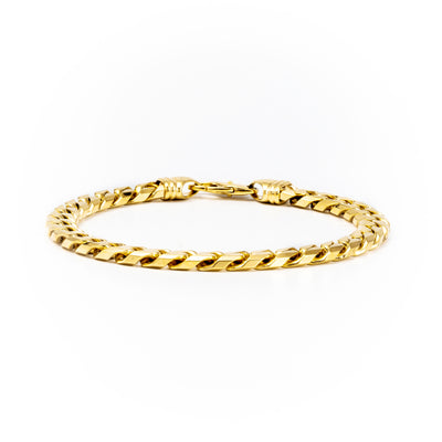 9K Yellow Gold Curb  Bracelet  | Cuban Link Gold Bracelet Melbourne | Cuban Link Gold Bracelet Australia | H&H Jewellery