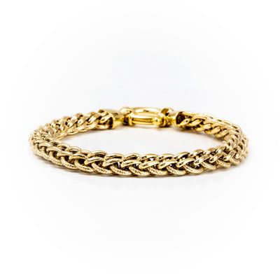 9K Yellow Gold Double Curb Bracelet - 20687830 - H&H Jewellery Pty Ltd