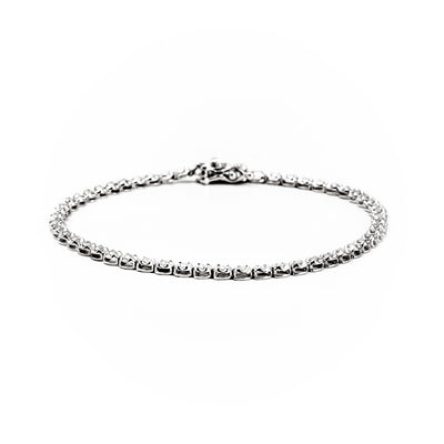 10K White Gold Tdw. 1.00ct Diamond Tennis Bracelet | Diamond Tennis Bracelet Melbourne | Diamond Tennis Bracelet Australia | H&H Jewellery