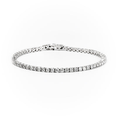 18K White Gold Tdw. 5.00ct Diamond Tennis Bracelet | Diamond Tennis Bracelet Melbourne | Diamond Tennis Bracelet Australia | H&H Jewellery