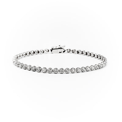 10K White Gold Tdw. 3.00ct Diamond Tennis Bracelet | Diamond Tennis Bracelet Melbourne | Diamond Tennis Bracelet Australia | H&H Jewellery