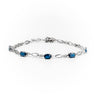 9K White Gold 2.70ct Sapphire & Diamond Bracelet | Diamond Tennis Bracelet Melbourne | Diamond Tennis Bracelet Australia | H&H Jewellery