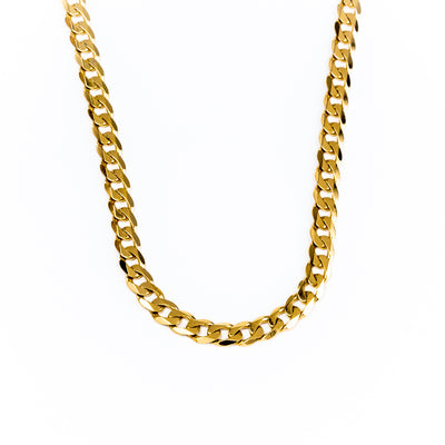 9K Yellow Gold Curb Necklace 60cm - 20691875 - H&H Jewellery Pty Ltd