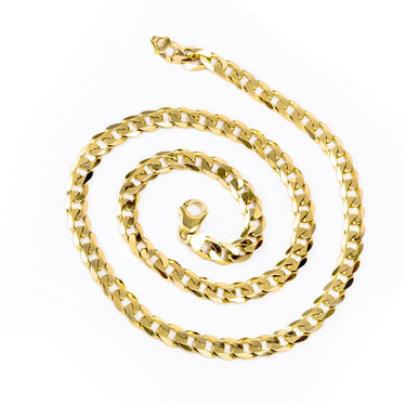 9K Yellow Gold Curb Necklace 60cm - 20691875 - H&H Jewellery Pty Ltd