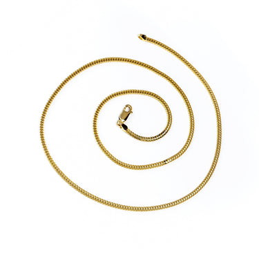 9K Yellow Gold Italian Made Flat Franco Chain 55cm - 20707774 - H&H Jewellery Pty Ltd