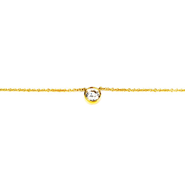 18K Yellow Gold 0.50ct Diamond Necklace - 20689766 - H&H Jewellery Pty Ltd