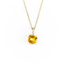 18K Yellow Gold 3.27ct Citrine and Diamond Pendant with Chain - 20690564 - H&H Jewellery Pty Ltd