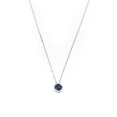 18K White Gold 0.65ct Sapphire and Diamond Necklace - 20694302 - H&H Jewellery Pty Ltd