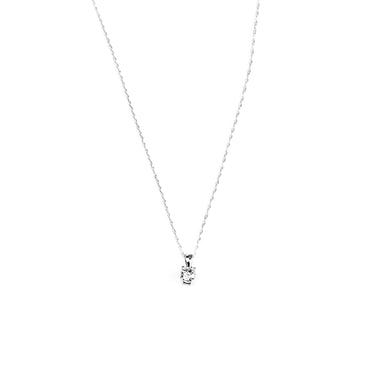 14K White Gold 0.33ct Diamond Pendant with Chain - 20704131 - H&H Jewellery Pty Ltd