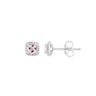 9K White Gold Morganite and Diamond Stud Earrings - 20713867 - H&H Jewellery Pty Ltd