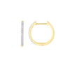 9K Yellow Gold Tdw. 0.08ct Diamond Huggie Earrings - 20717476 - H&H Jewellery Pty Ltd