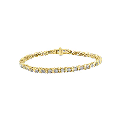 9K Yellow Gold Tdw. 0.50ct Diamond Bracelet - IGB-3147-Y - H&H Jewellery Pty Ltd