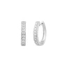 9K White Gold Tdw. 0.53ct Diamond Huggie Earrings - 20717506 - H&H Jewellery Pty Ltd