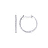 9K White Gold Tdw. 0.10ct Diamond Huggies Earrings - 20717353 - H&H Jewellery Pty Ltd