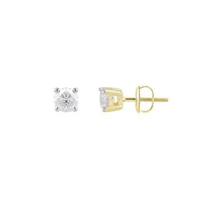 9K Yellow Gold 0.50ct Diamond Stud Earrings - 20695484 - H&H Jewellery Pty Ltd