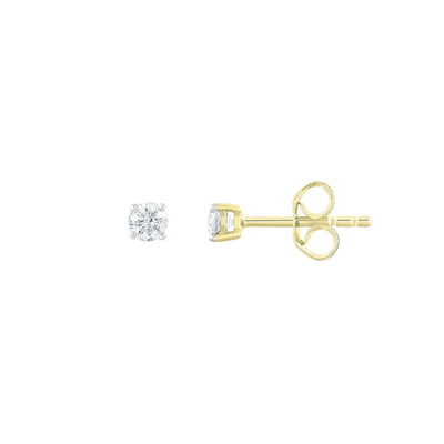 9K Yellow Gold 0.30ct Diamond Stud Earrings - 20695569 - H&H Jewellery Pty Ltd