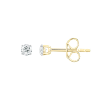 9K Yellow Gold Tdw. 0.15ct Diamond Stud Earrings - 20717438 - H&H Jewellery Pty Ltd