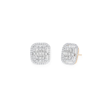 9K Rose Gold Tdw. 1.00ct Diamond Stud Earring | Diamond Stud Earring Melbourne | Diamond Stud Earring Australia | H&H Jewellery