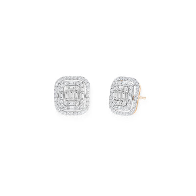 9K Rose Gold Tdw. 1.00ct Diamond Stud Earring - 20716943 - H&H Jewellery Pty Ltd