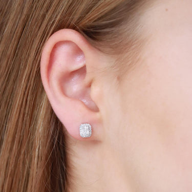 9K White Gold Tdw. 0.33ct Diamond Stud Earrings - 20705046 - H&H Jewellery Pty Ltd