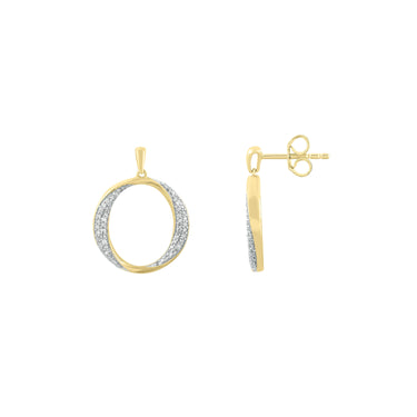 9K Yellow Gold Tdw. 0.18ct Diamond Earrings | Diamond Engagement Rings Melbourne | Diamond Wedding Rings Melbourne | H&H Jewellery 