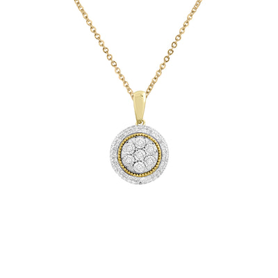 9K Yellow Gold Tdw. 0.15ct Diamond Pendant - 20711047 - H&H Jewellery Pty Ltd