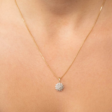 9K Yellow Gold Tdw. 0.10ct Diamond Pendant - 20711078 - H&H Jewellery Pty Ltd