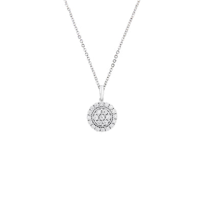 9K White Gold Tdw. 0.15ct Diamond Pendant - 20695972 - H&H Jewellery Pty Ltd