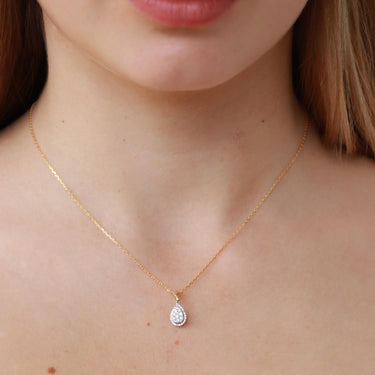 9K Yellow Gold Tdw. 0.25ct Diamond Pendant - 20717131 - H&H Jewellery Pty Ltd
