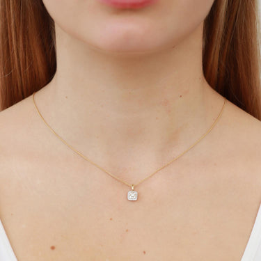 9K Yellow Gold Tdw. 0.25ct Diamond Pendant - 20717155 - H&H Jewellery Pty Ltd