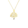 9K Yellow Gold Tdw. 0.05ct Diamond Tree Pendant - 20711023 - H&H Jewellery Pty Ltd