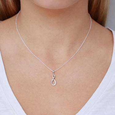 9K White Gold With Diamond Pendant | White Gold Jewellery Melbourne | White Gold Jewellery Australia | H&H Jewellery