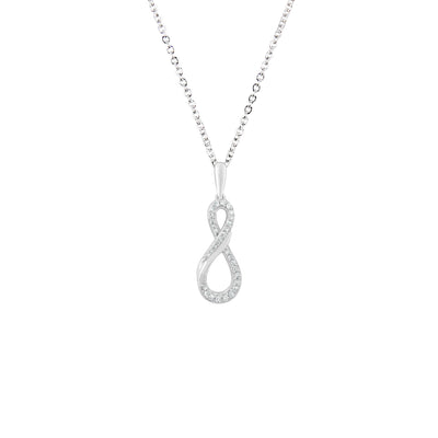 9K White Gold With Diamond Pendant | White Gold Jewellery Melbourne | White Gold Jewellery Australia | H&H Jewellery