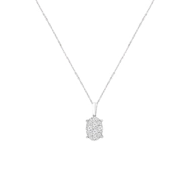 9K White Gold Tdw. 0.50ct Diamond Pendant - 20707897 - H&H Jewellery Pty Ltd