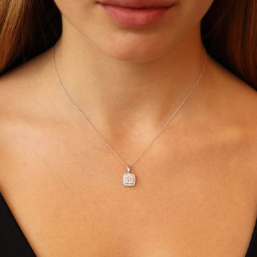 9K White Gold With Diamond Pendant | White Gold Jewellery Melbourne | White Gold Jewellery Australia | H&H Jewellery 