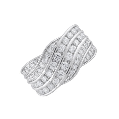 9K White Gold Tdw. 0.97ct Diamond Ring - 20713737 - H&H Jewellery Pty Ltd