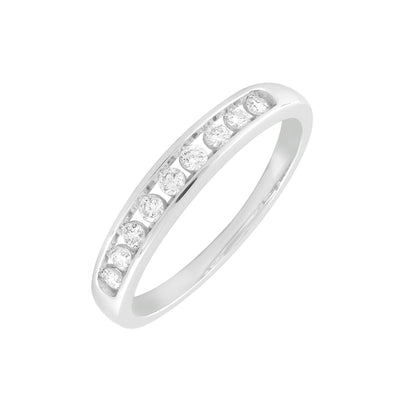 9K White Gold Tdw. 0.20ct Diamond Ring - 20713751 - H&H Jewellery Pty Ltd