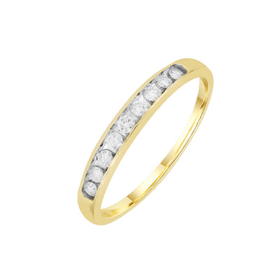 9K Yellow Gold Tdw. 0.20ct Diamond Ring - 20713768 - H&H Jewellery Pty Ltd
