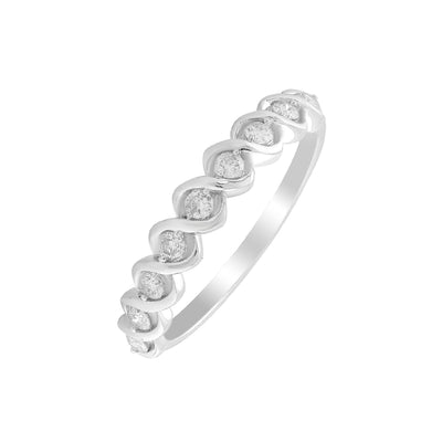 9K White Gold Tdw. 0.20ct Diamond Ring - 20704902 - H&H Jewellery Pty Ltd