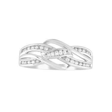 9K White Gold Tdw. 0.12ct Diamond Ring - 20713775 - H&H Jewellery Pty Ltd