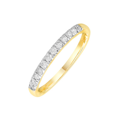 9K Yellow Gold Tdw. 0.25ct Diamond Ring - 20713799 - H&H Jewellery Pty Ltd