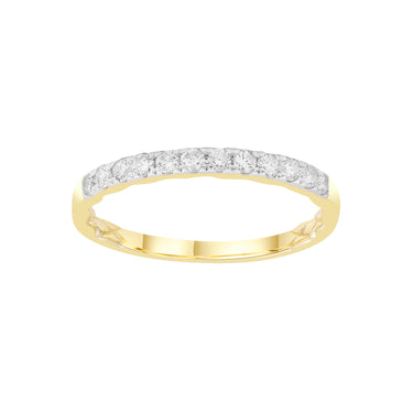 9K Yellow Gold Tdw. 0.25ct Diamond Ring - 20713799 - H&H Jewellery Pty Ltd