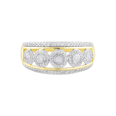9K Yellow Gold Tdw. 0.33ct Diamond Ring - 20717568 - H&H Jewellery Pty Ltd