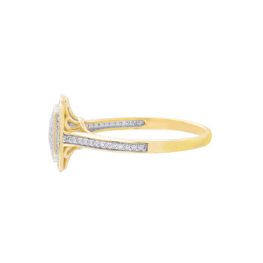9K Yellow Gold Tdw. 0.20ct Diamond Ring - 20696054 - H&H Jewellery Pty Ltd