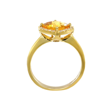 9K Yellow Gold 1.58ct Citrine and Diamond Ring - 20553722 - H&H Jewellery Pty Ltd