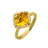 9K Yellow Gold 1.58ct Citrine and Diamond Ring - 20553722 - H&H Jewellery Pty Ltd